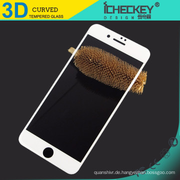 Heißer Verkauf !!! 0.33mm 3D kurvte ausgeglichenes Glasschirmschutz des vollen Deckels für iphone 7